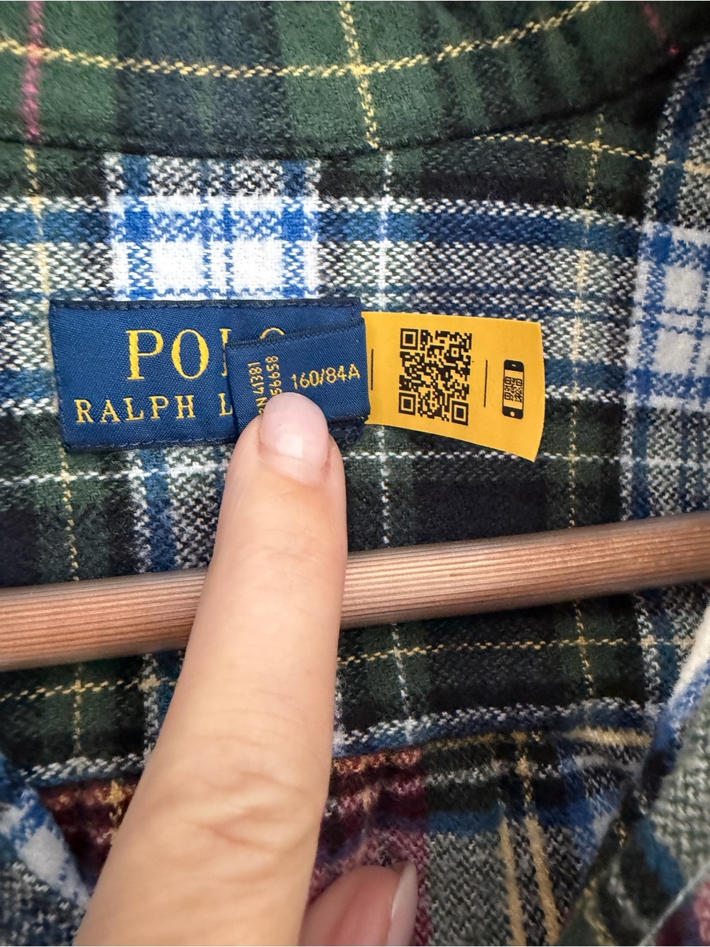 Polo Ralph Lauren Patchwork Plaid Fringe Twill Shirt Shacket Small - Picture 4 of 5